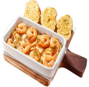 Tôm Bơ tỏi và Bánh Mì Nướng